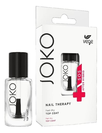Joko Nail Therapy Top Coat do paznokci - fast dry 11ml Joko
