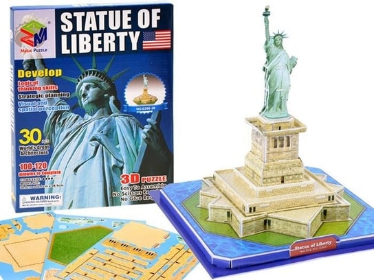 Jokomisiada, Przestrzenne Puzzle 3D Statua Wolności Usa Za1579 JOKOMISIADA