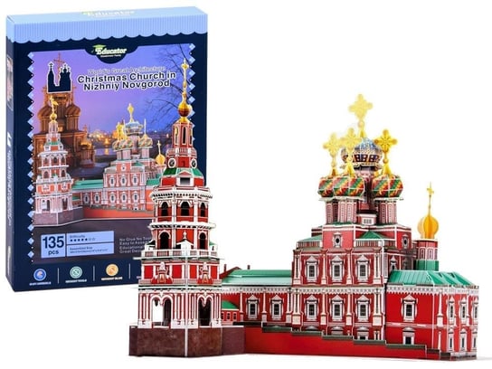 Jokomisiada, Puzzle 3D Cerkiew Katedra Nowogród 135Ele Za2904 JOKOMISIADA