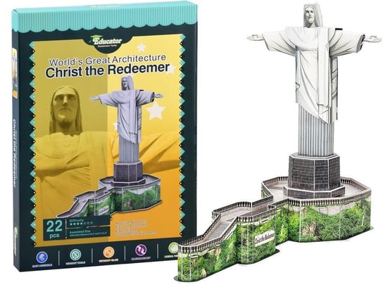 Jokomisiada, Puzzle 3D Jezus Z Rio De Janeiro 22 Ele Za2903 JOKOMISIADA