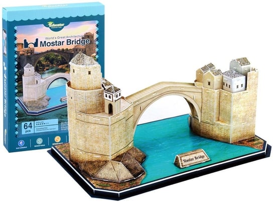 Jokomisiada, Puzzle 3D Stary Most W Mostarze 64 Ele Za2900 JOKOMISIADA