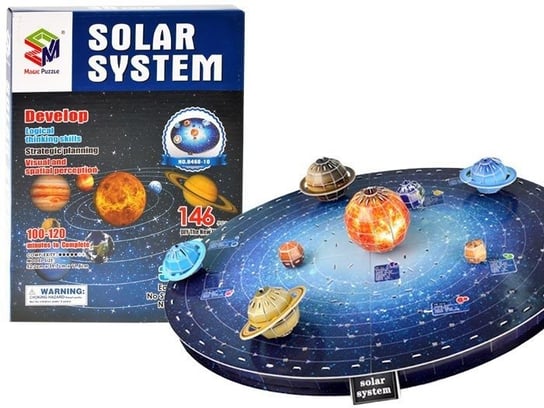 Jokomisiada, Puzzle 3D Układ Słoneczny Planeta Ziemia, 146 el. JOKOMISIADA