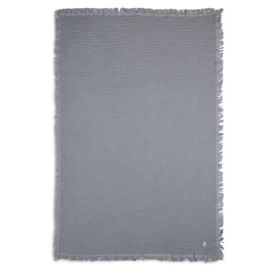 Jollein - Kocyk Muślinowy Hydrophilic Fringe 75 X 100 Cm Storm Grey Jollein