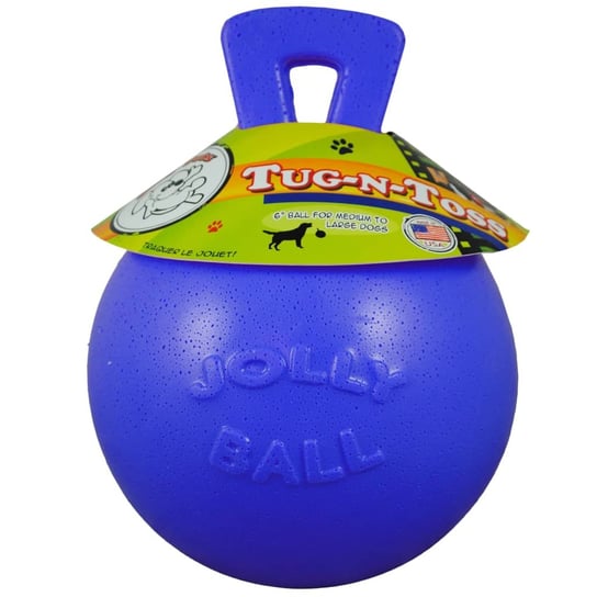 Jolly Pets Piłka dla psa Tug-n-Toss, 20 cm, niebieska Jolly Pets