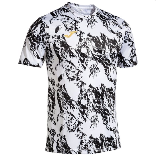 Joma Lion Short Sleeve Tee 103155-201, Mężczyzna, T-Shirt Kompresyjny, Biały Joma