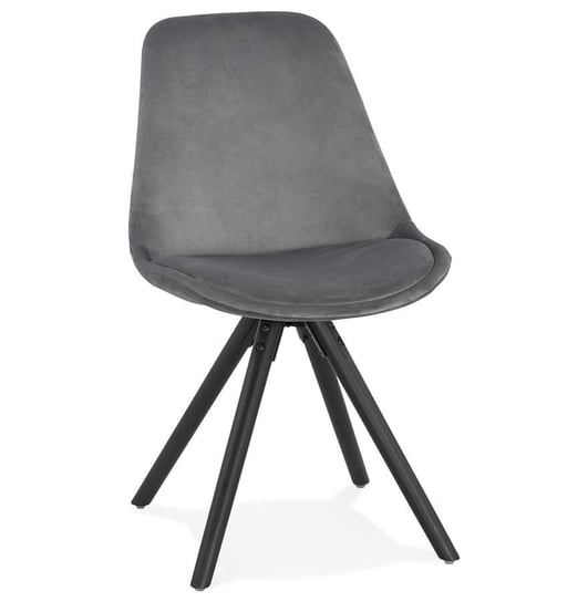 JONES krzesło tapicerowane k.szary nogi k. czarny Kokoon Design