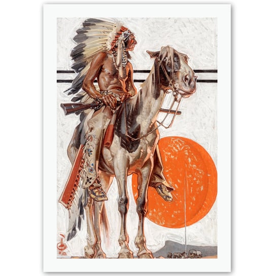 Joseph Christian Leyendecker, Indianin Plakat 70X100 DEKORAMA