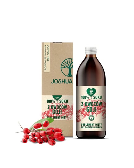 Joshua Tree Sok Z Owoców Goji Z Dodatkiem Witaminy C, Suplement Diety, 500 Ml Inna marka