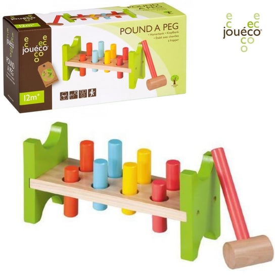 Joueco, zabawka edukacyjna Przebijanka z młotkiem Joueco