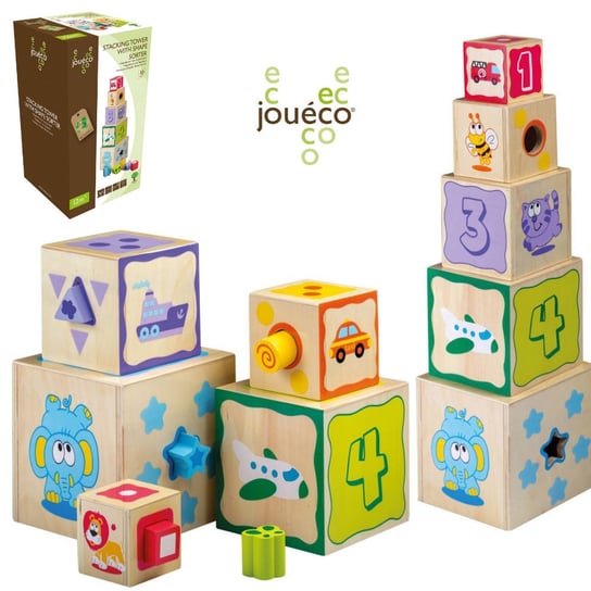 Joueco, zabawka edukacyjna Wieża Joueco