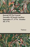 Journal Of The General Assembly Of South Carolina Various