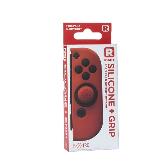 Joy Kontroler Silikonowa Skóra - Prawidłowy - Red + Chwyts - Nintendo Switch Inny producent