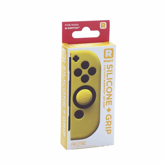 Joy Kontroler Silikonowa Skóra - Prawidłowy - Żółty + Chwyts - Nintendo Switch Blade Interactive