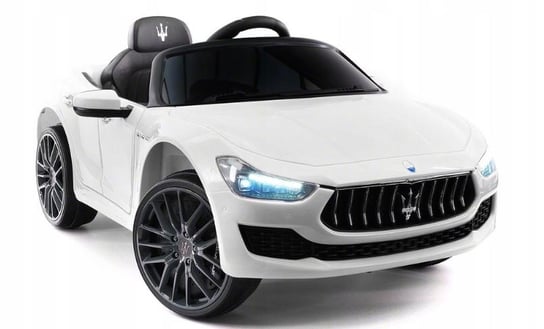 JOY4KIDS, auto na akumulator Maserati Ghibli 12V, biały Joy4Kids