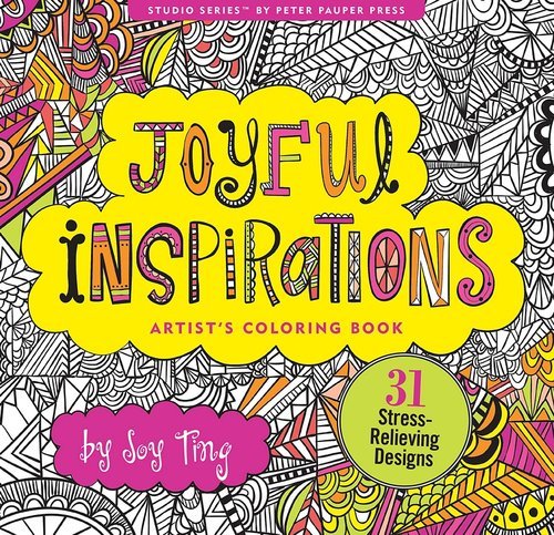 Joyful inspirations. Artist's coloring book Opracowanie zbiorowe