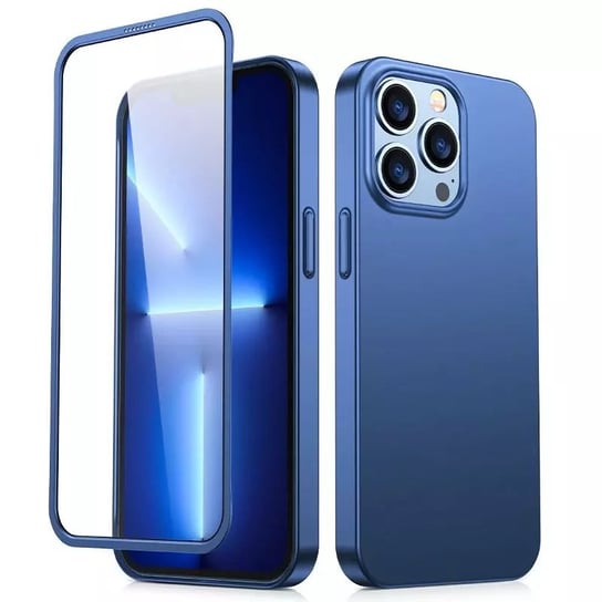 Joyroom 360 Full Case Etui Pokrowiec Do Iphone 13 Pro Obudowa Na Tył I Przód + Szkło Hartowane Niebieski (Jr-Bp935 Blue) 4kom.pl