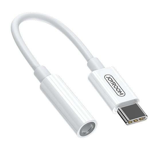 Joyroom adapter przejściówka słuchawek 3,5 mm mini jack (żeński) - USB Typ C (męski) biały (SH-C1) JoyRoom