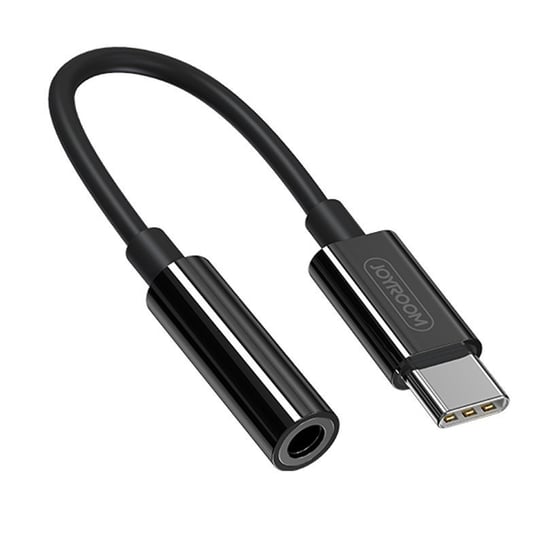 Joyroom adapter przejściówka słuchawek 3,5 mm mini jack (żeński) - USB Typ C (męski) czarny (SH-C1) JoyRoom