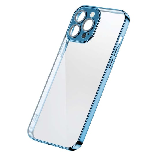 Joyroom Chery Mirror Case etui pokrowiec do iPhone 13 obudowa z metaliczną ramką niebieski (JR-BP907 royal blue) JoyRoom