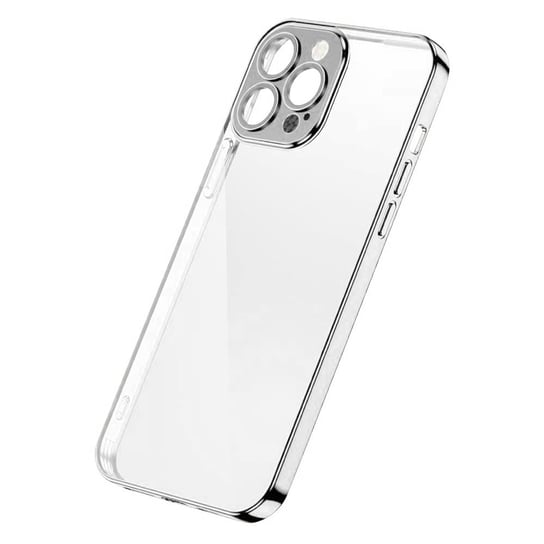 Joyroom Chery Mirror Case etui pokrowiec do iPhone 13 Pro obudowa z metaliczną ramką srebrny (JR-BP908 silver) JoyRoom