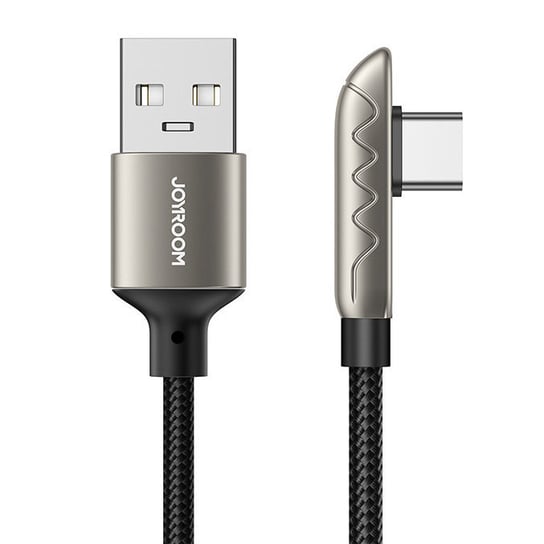 Joyroom gamingowy kabel USB - USB Typ C do ładowania / transmisji danych 3A 1,2m srebrny (S-1230K3) JoyRoom