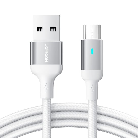 Joyroom Kabel Usb - Micro Usb 2.4A Do Szybkiego Ładowania I Transferu Danych 2 M Biały (S-Um018A10) JoyRoom