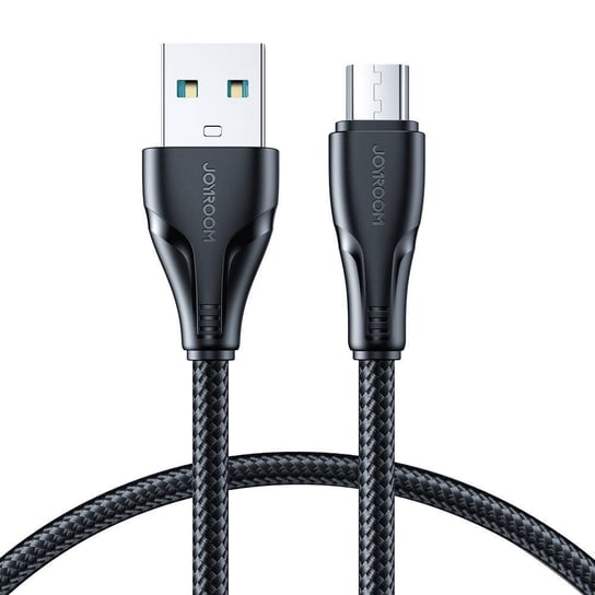 Joyroom kabel USB - micro USB 2.4A Surpass Series do szybkiego ładowania i transferu danych 0,25 m czarny (S-UM018A11) JoyRoom