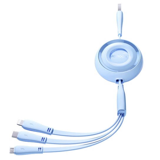 Joyroom kabel zwijany 3w1 S-A40 Colorful Series USB-A do USB-C / Lightning / microUSB 1m JoyRoom