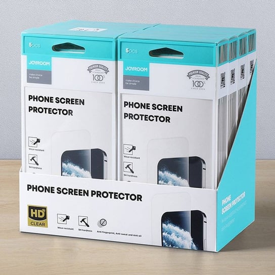 Joyroom Knight Series zestaw 40x szkło hartowane 2,5D do iPhone 12 mini przezroczysty (JR-PF841) JoyRoom