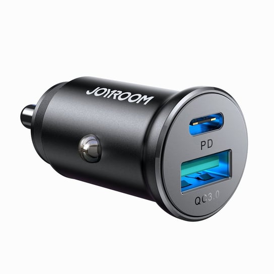 Joyroom mini ładowarka samochodowa 30W USB-A USB-C JoyRoom