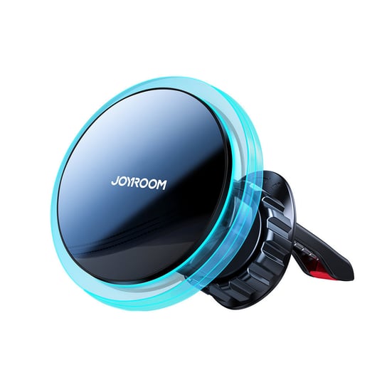 Joyroom Samochodowy Uchwyt Magnetyczny Bezprzewodowa Indukcyjna Ładowarka Qi 15W (Kompatybilna Z Magsafe Do Iphone) Na Kratkę Nawiewu Srebrny (Jr-Zs291) JoyRoom