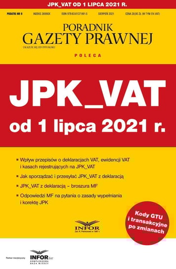 JPK_VAT od 1 lipca 2021 r. - ebook PDF Krywan Tomasz