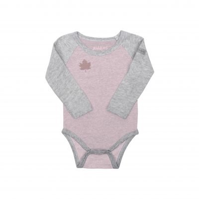 Juddlies Organic Raglan Body Pink XS Juddlies