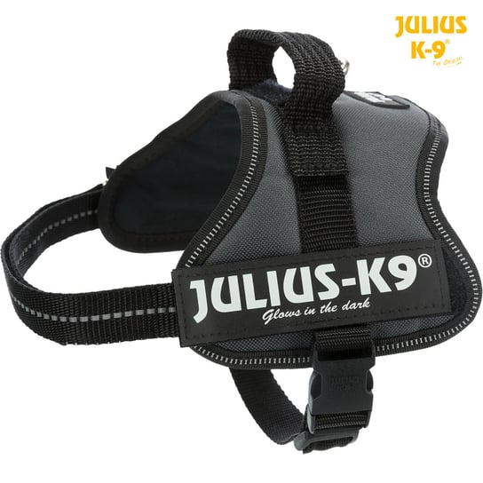 Julius-K9® Powerharness® szelki, dla psa, antracyt, Mini-Mini/S: 40–53 cm/22 mm Trixie