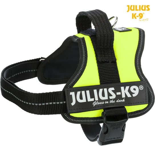 Julius-K9® Powerharness® szelki, dla psa, neonowa zieleń, Mini/M: 51–67 cm/28 mm Trixie