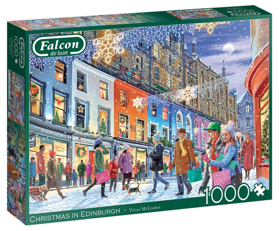 Jumbo, puzzle, Boże Narodzenie w Edynburgu, Szkocja, 1000 el. Jumbo