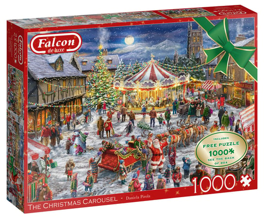 Jumbo, puzzle, Christmas, Świąteczna karuzela, 2x1000 el. Jumbo