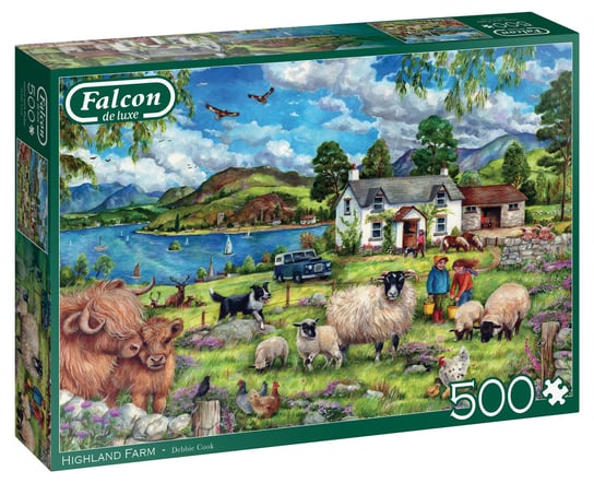 Jumbo, puzzle, Falcon - farma w górach, elementów, 500 el. Jumbo