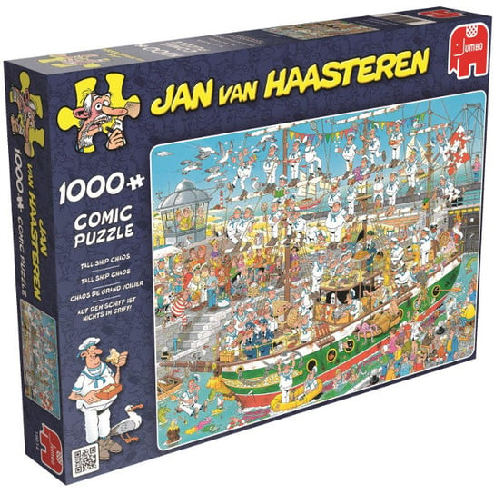 Jumbo, puzzle, Jan Van Haasteren, Chaos na łodzi, 1000 el. Jumbo