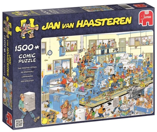 Jumbo, puzzle, Jan Van Haasteren, Drukarnia, 1500 el. Jumbo