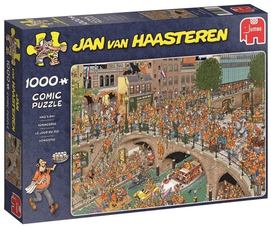 Jumbo, puzzle, Jan Van Haasteren, Dzień Króla w Holandii, 1000 el. Jumbo