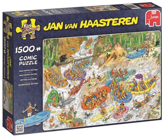 Jumbo, puzzle, Jan Van Haasteren, Ekstremalny spływ pontonem, 1500 el. Jumbo