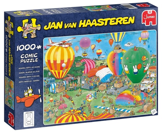 Jumbo, puzzle, Jan Van Haasteren, el, Urodziny Maskotki Miffy, 1000 el. Jumbo