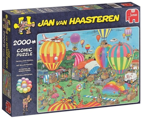 Jumbo, puzzle, Jan Van Haasteren, Festiwal balonów pasażerskich, 2000 el. Jumbo