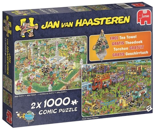Jumbo, puzzle, Jan Van Haasteren, Festiwal kulinarny, 2x1000 el. Jumbo