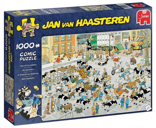 Jumbo, puzzle, Jan Van Haasteren, Giełda zwierząt, 1000 el. Jumbo