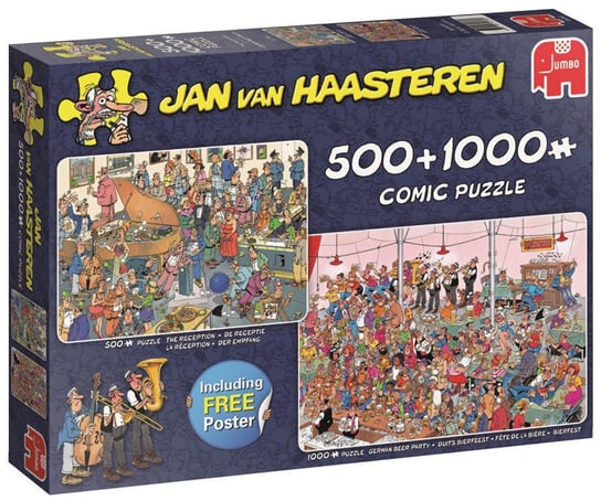 Jumbo, puzzle, Jan Van Haasteren, Imprezę czas zacząć!, 500/1000 el. Jumbo