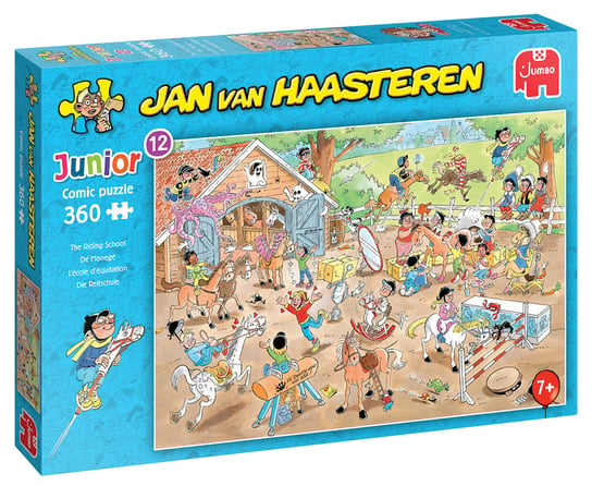 Jumbo, puzzle, Jan van Haasteren, Nauka jazdy konnej, 360 el. Jumbo