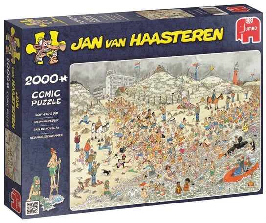 Jumbo, puzzle, Jan Van Haasteren, Noworoczna kąpiel, 2000 el. Jumbo