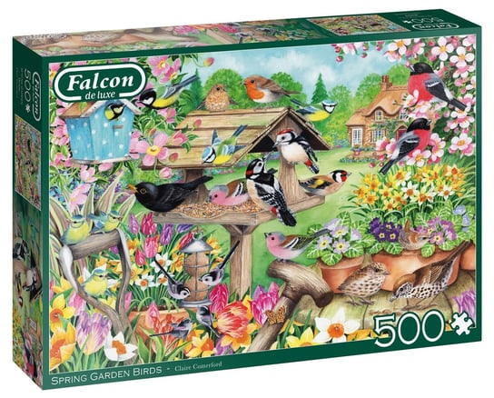 Jumbo, puzzle, Jan Van Haasteren, Ptaki w wiosennym ogrodzie, 500 el. Jumbo
